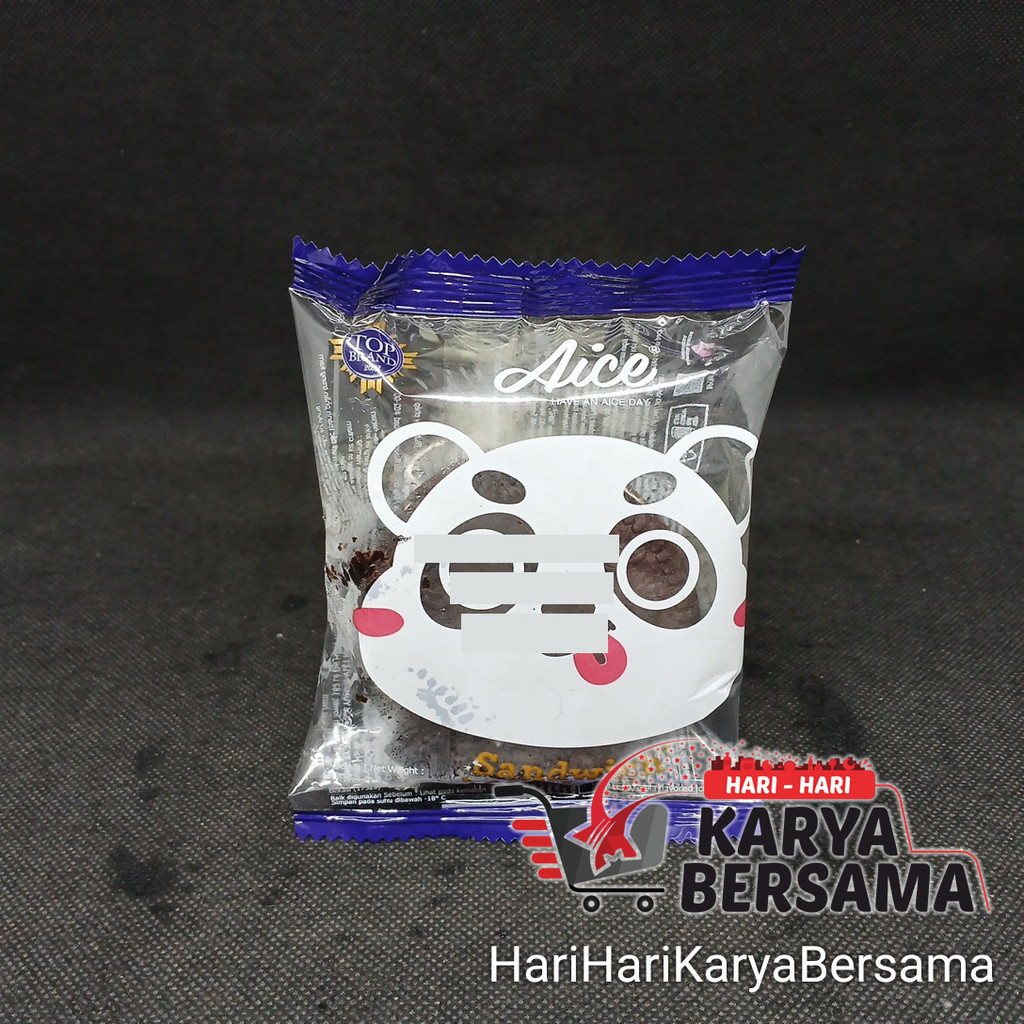 MAKANAN BEKU ES KRIM AICE ICE CREAM SANDWICH COOKIES PANDA 45ML