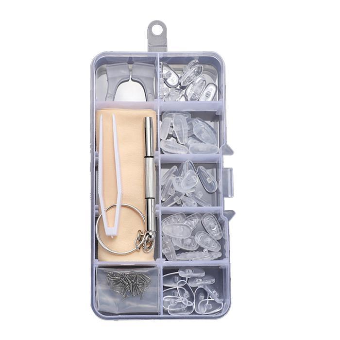 (MAGEWAT) Set Nose Pad Kacamata Silikon / Nose Pad Kacamata Anti Melorot - 1 Set