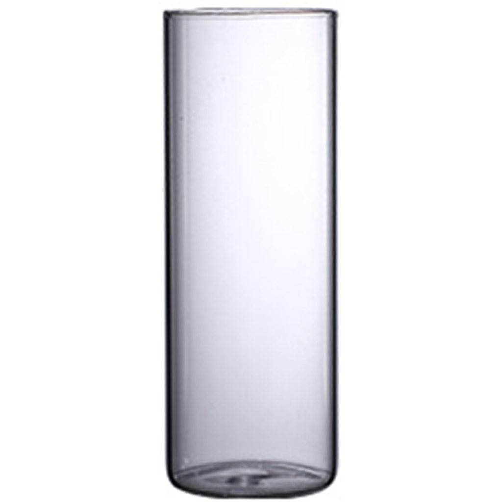 Transparent Glass Hydroponic Vase Minimalist Glass Vase Cylinder Flower Vase for Home Office Wedding