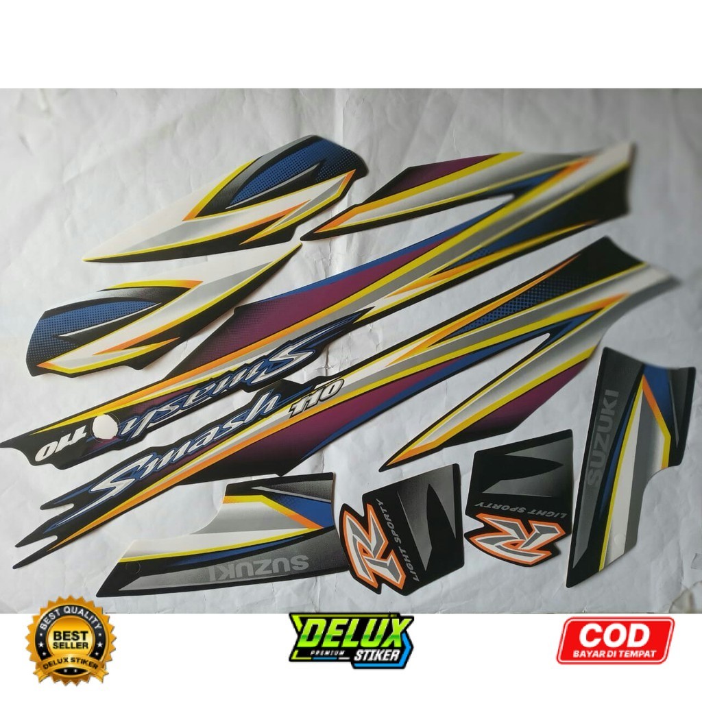 stiker striping suzuki smash r 110 2005 hitam