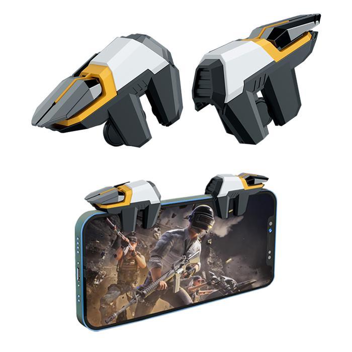 BlueWow DY11 Trigger Pubg FF Fps L1 R1 Gaming Six Finger Trigger untuk Pengalaman Gaming Optimal dan