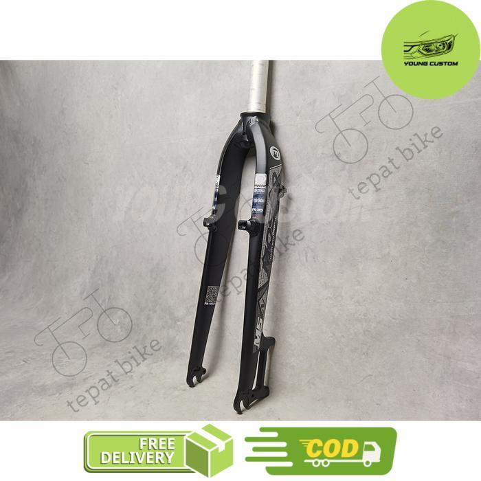 Fork Rigid Mosso M5EV alloy Original - Black Grey -young