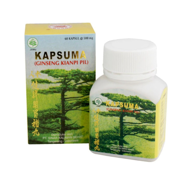 KIANPI PIL GINSENG ASLI ORIGINAL KAPSUMA GINSENG KIANPI PIL ISI 60 KAPSUL