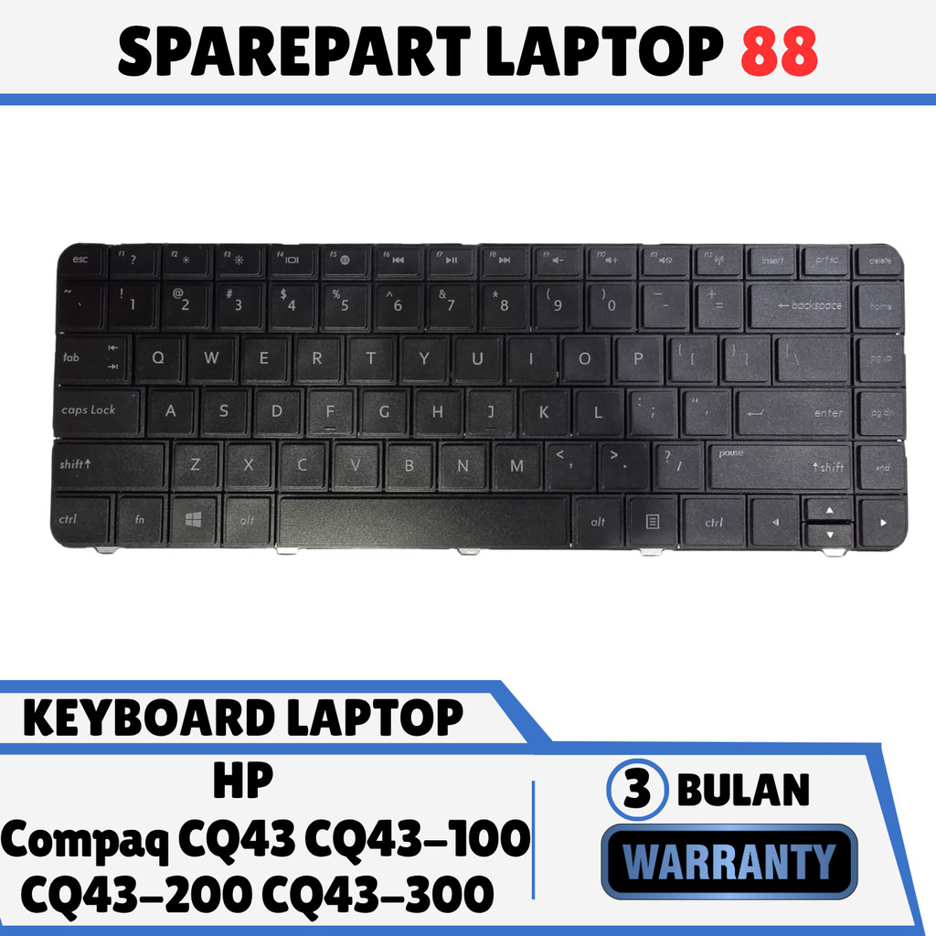 Keyboard Laptop HP Compaq CQ43 CQ43-100 CQ43-200 CQ43-300 CQ43-400, CQ57 CQ57-100