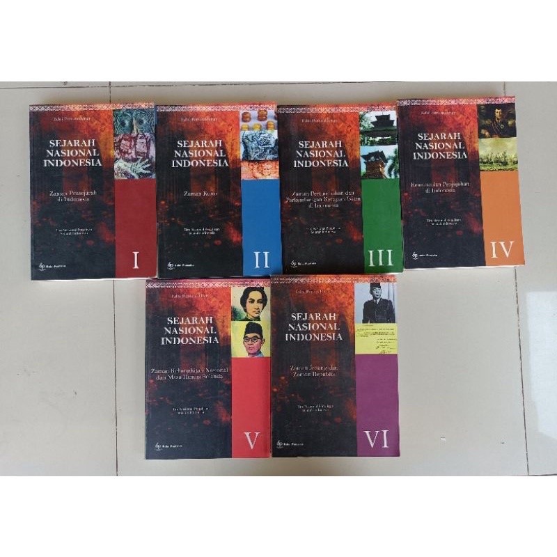 paket 6 buku sejarah nasional indonesia jilid 1-6