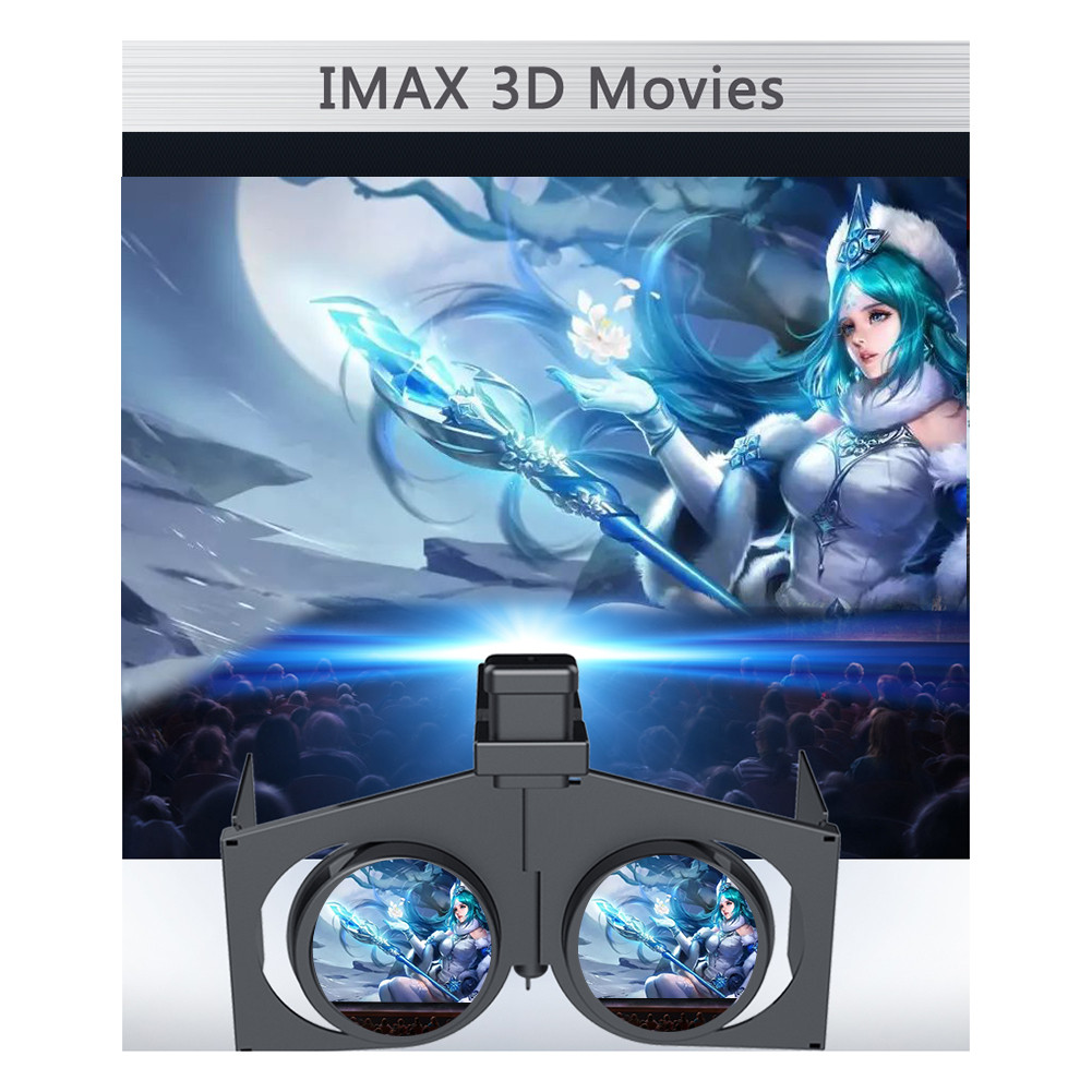 Plastic Virtual Reality VR Glasses Movies Games Nearsighted VR Glasses Kits Foldable Virtual Reality