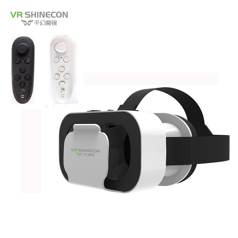 VR SHINECON Mini VR Glasses 3D Glasses Virtual Reality Glasses VR Headset For Google cardboard Smart