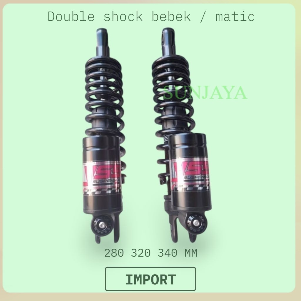 Shockbreaker YSS 340 mm tabung bawah matic untuk motor pcx nmax xmax aerox adv SUNJAYA OTOMOTIF