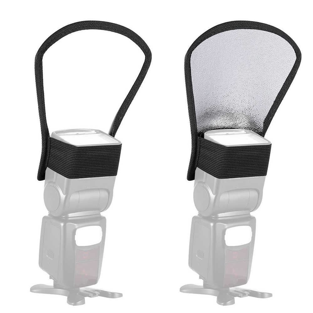 Universal 2-in-1 Flash ffuser Softbox Photo Flash Light Silver/White Reflector Photography Accessori