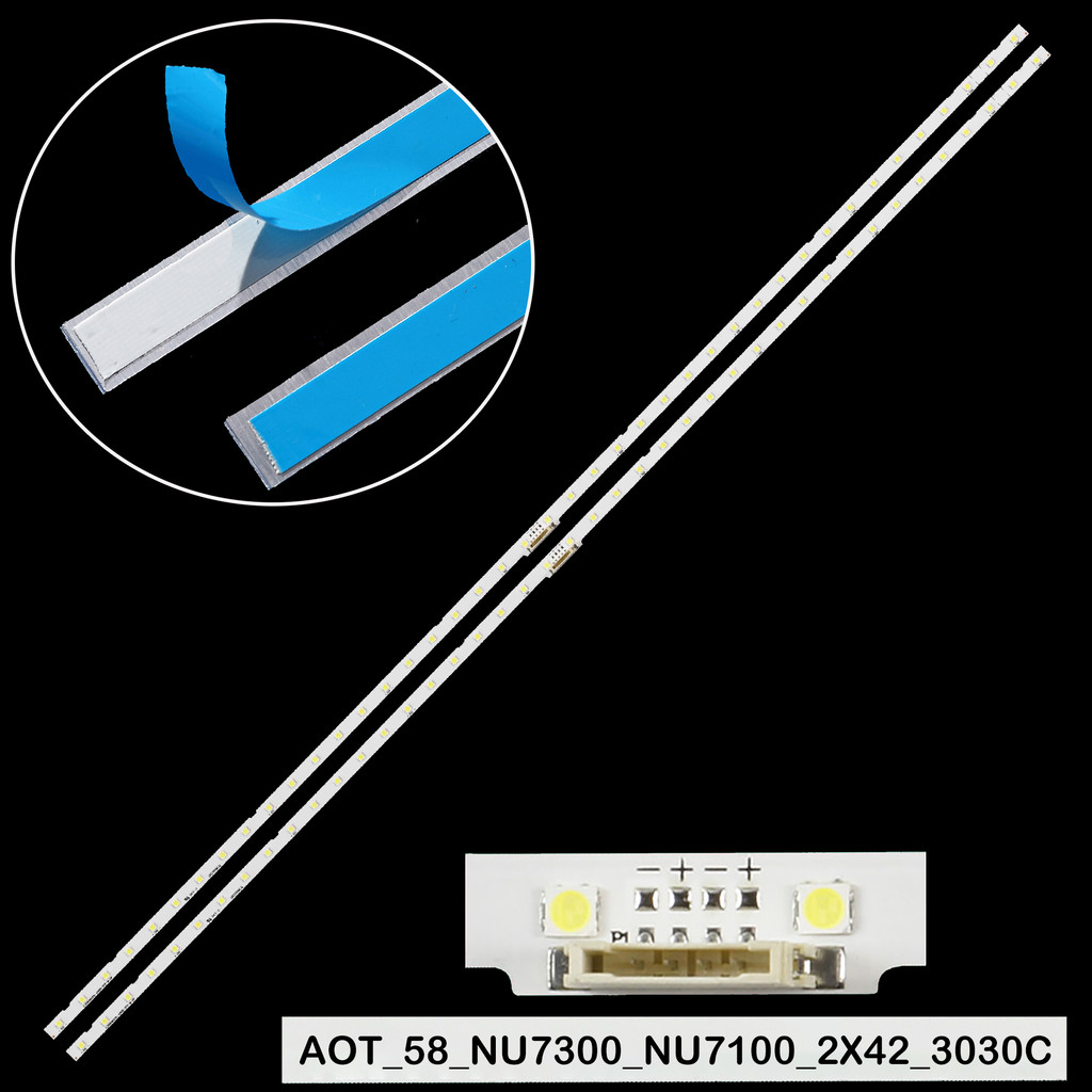 New LED backlight strip for UE58NU7100 UE58RU7100 UN58NU7100 UA58NU7100 LM4100632A BN9646866A JLE580