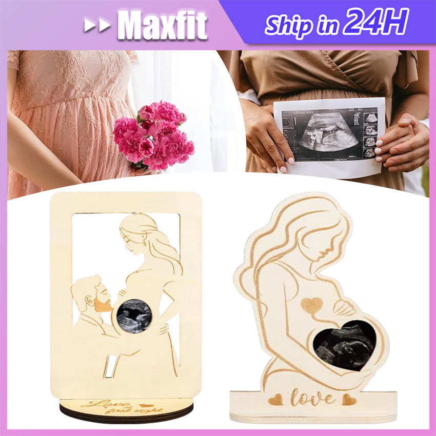 Frame USG Bayi / Pigura USG / Bingkai Foto Kayu Unik / Baby Ultrasound Frame / Bingkai Foto USG Trim