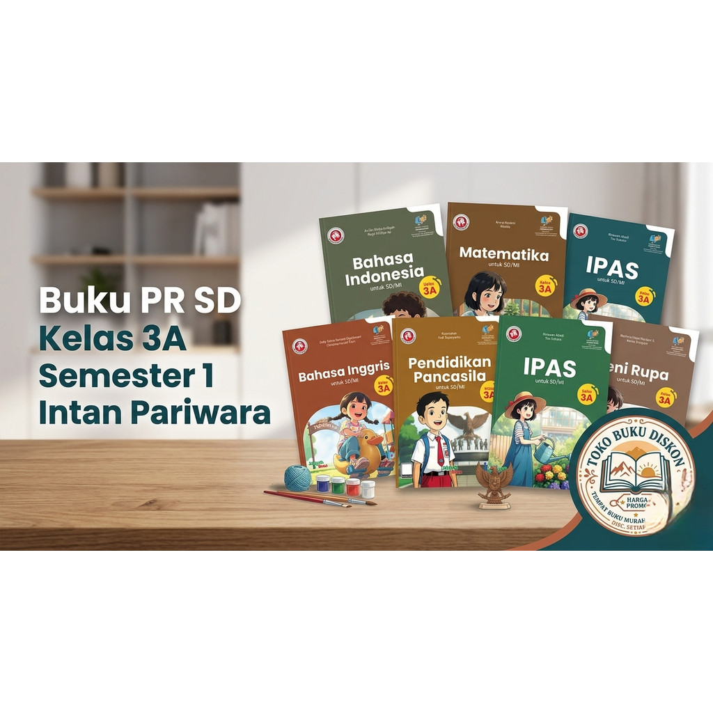 Buku lks pr sd kelas 3 semester 1&2 intan pariwara tahun 2026