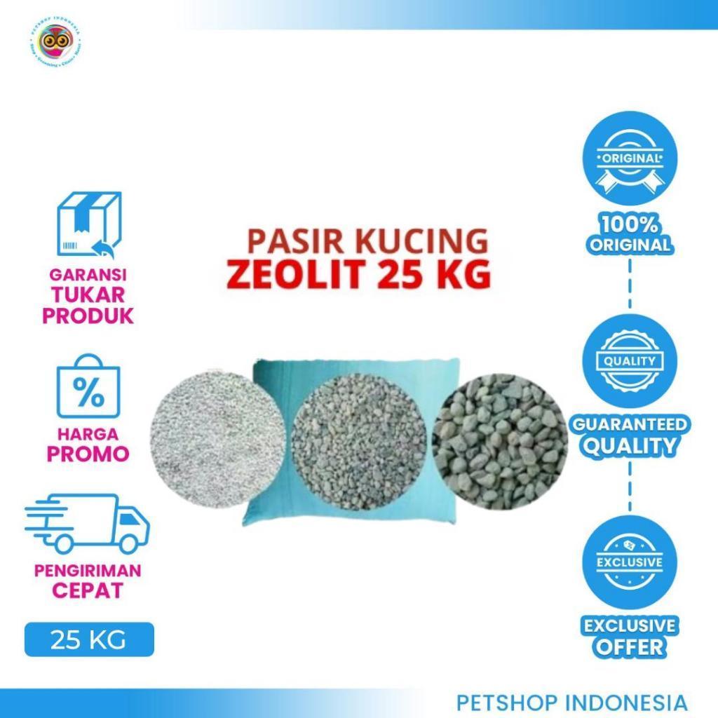 Pasir Zeolit 25kg - Pasir Kucing Anti Bau Ekonomis