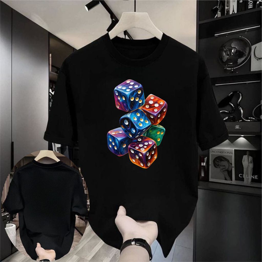 Atasan pria dan wanita, pakaian berkualitas tinggi, kaos oblong dasar pria, kaos oblong kasual, kaos