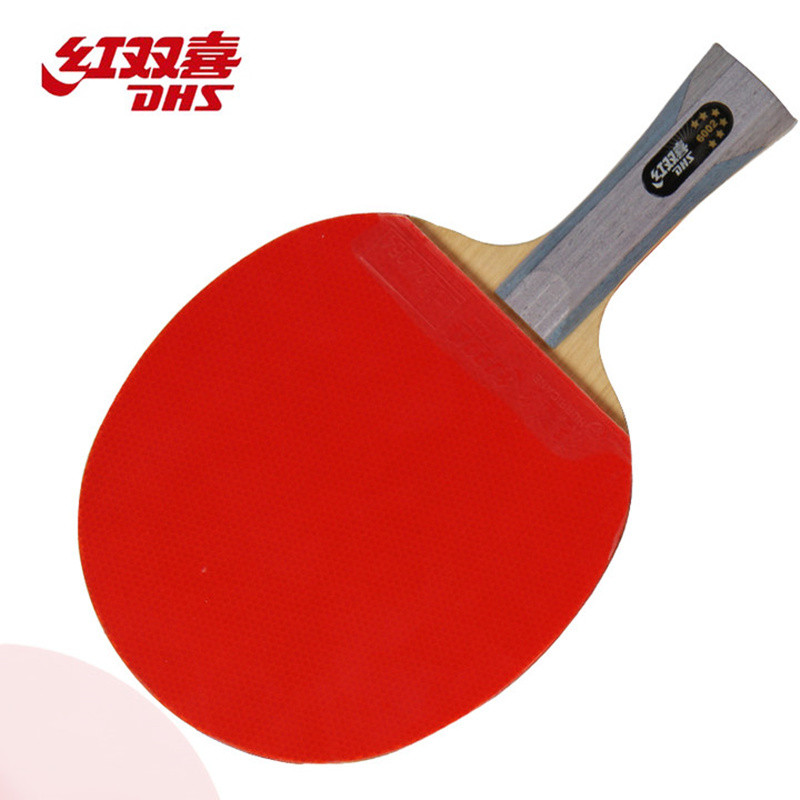 DHS 6 Star 6002 6006 Table Tennis Racket With Hurricane 8 And Tin Arc Rubber FL Handle Shake Hold Pi