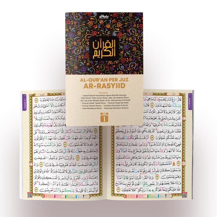 Al Quran Mushaf Perjuz Ar-Rasyiid Ukuran Besar A4 - AlQuran Musaf Tanpa Terjemahan Per Juz - Al Qur'