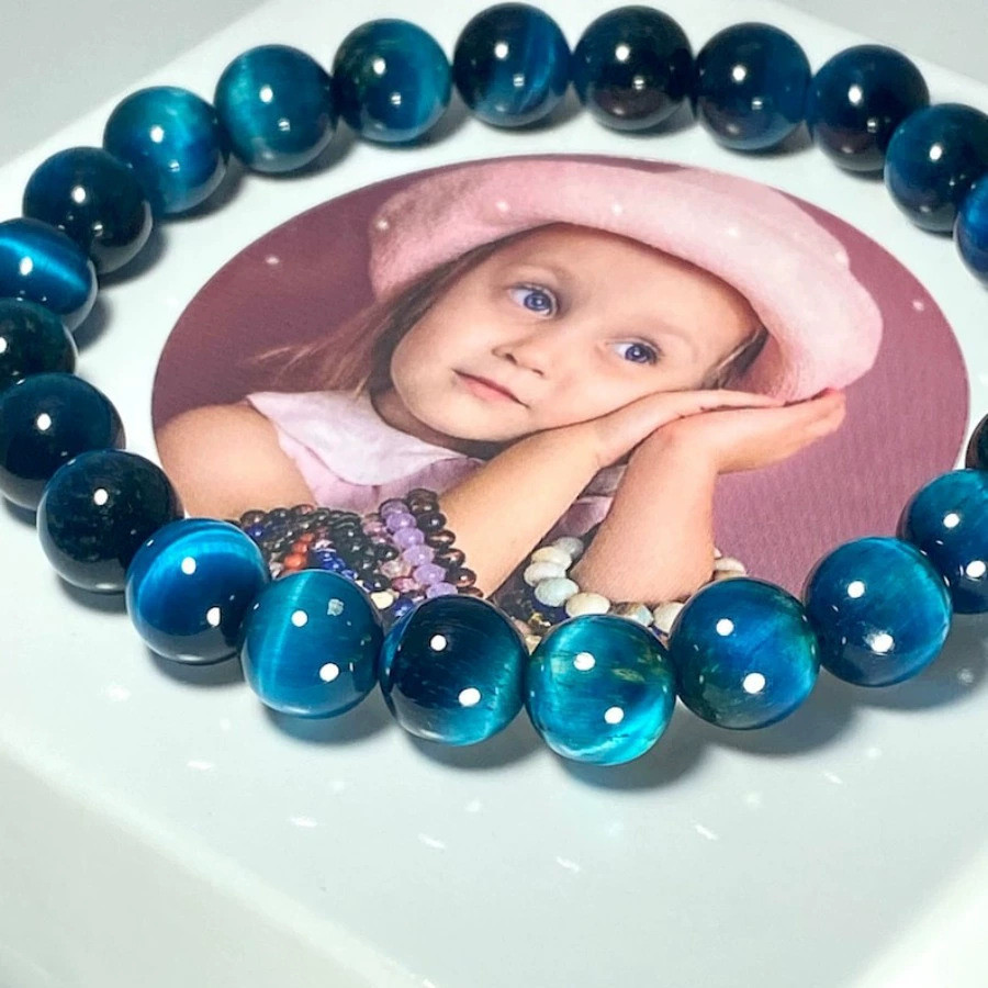 Gelang Mata Harimau Kelas 5A Gelang Mata Harimau Biru Safir Biru