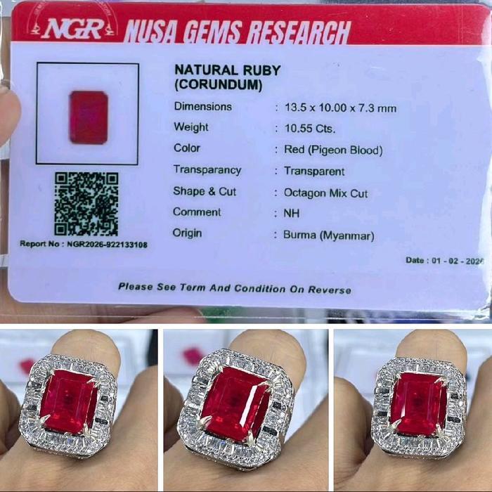 Ruby Burma pigeon blood high quality