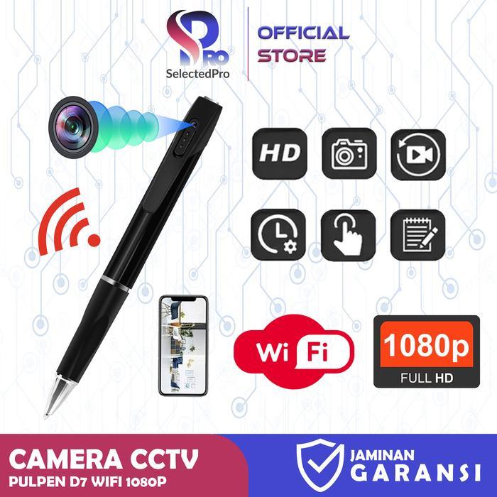 Selectedpro Kamera Pengintai Mini WiFi 1080P Spy Camera Pena Pulpen Perekam Video & Foto Akses via A