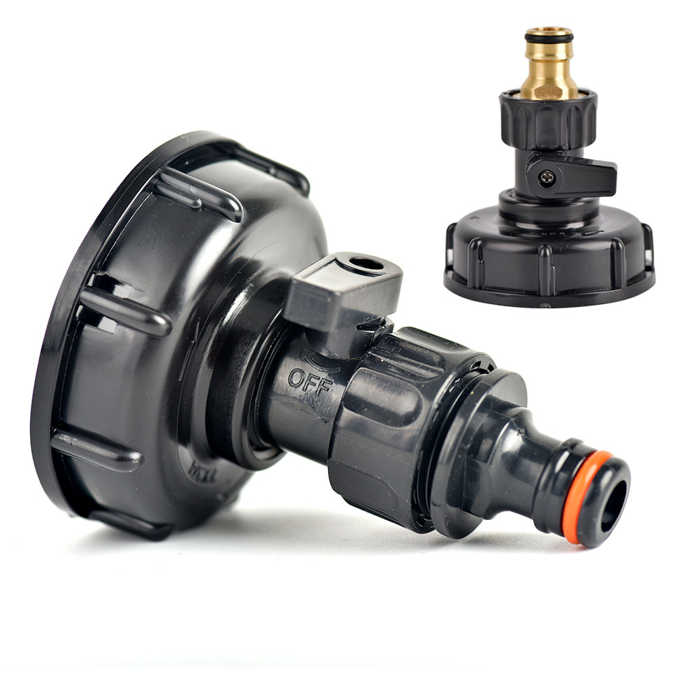 34 IBC Tank Valve Adapter Hose Garden Water Connector 60mm Coarse Thread Replacement Valve Fitting P