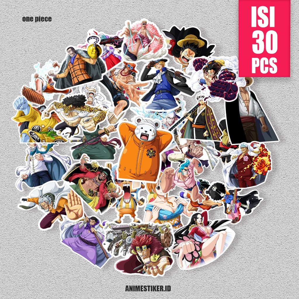 Stiker Sticker Pack Anime One Piece Stiker Anime Stiker Estetik Stiker Pack Stiker Motor Stiker Lapt