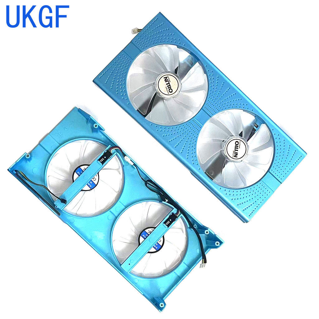 UKGF New GPU fan and housing FD10015M12D CF1015H12D suitable for Sapphire RX 590 8G D5 Ultra Platinu