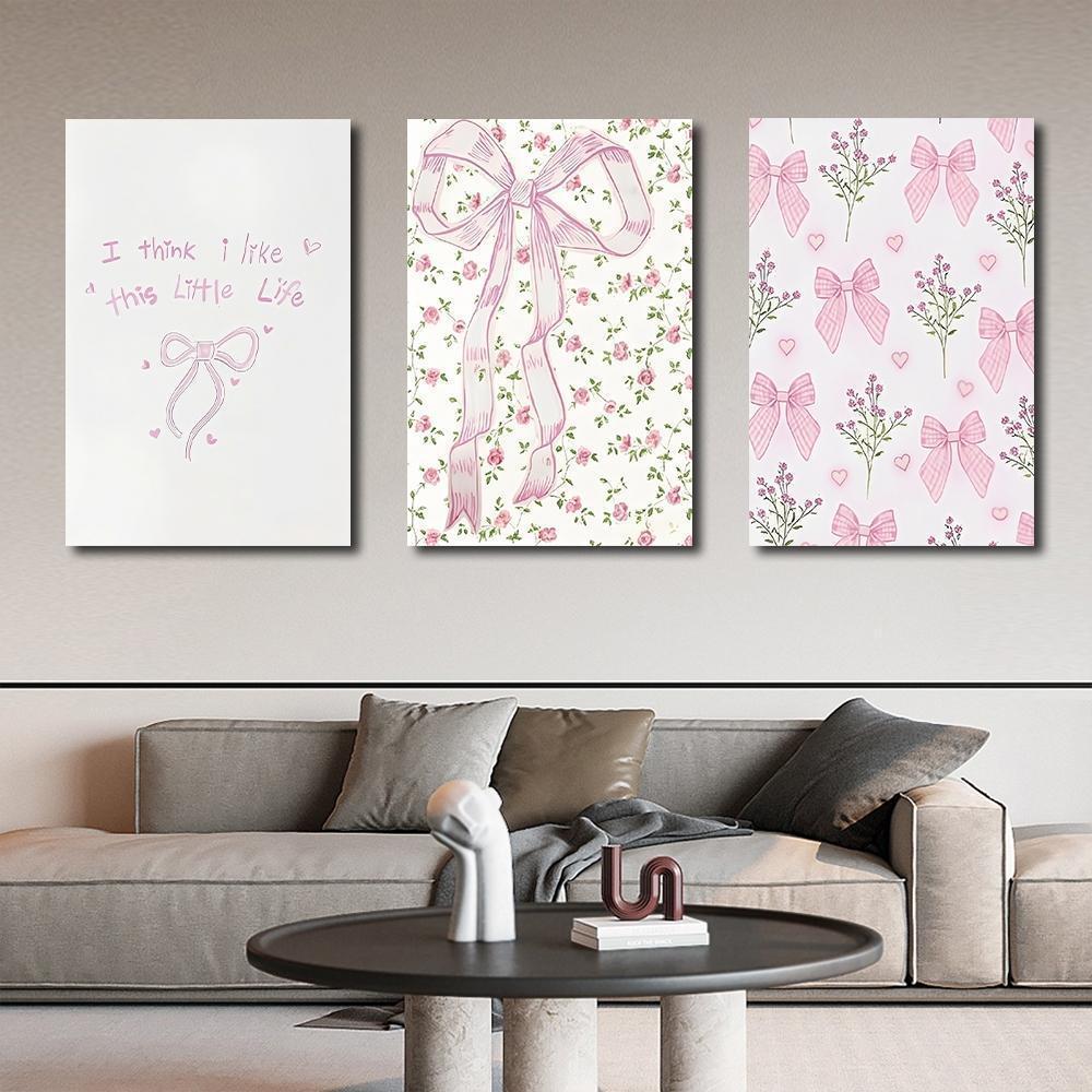 Dekorasi Dinding Pastel Merah Muda Estetik Kawaii Lucu Dekorasi Kamar Cewek Hiasan Dinding Pajangan 