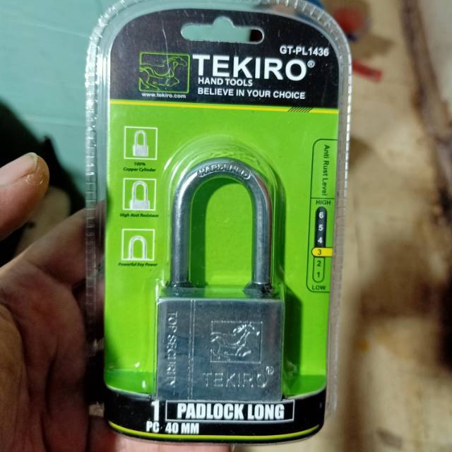 Gembok 40 mm panjang tekiro kunci gembok pagar gembok rumah gembok teralis gembok motor