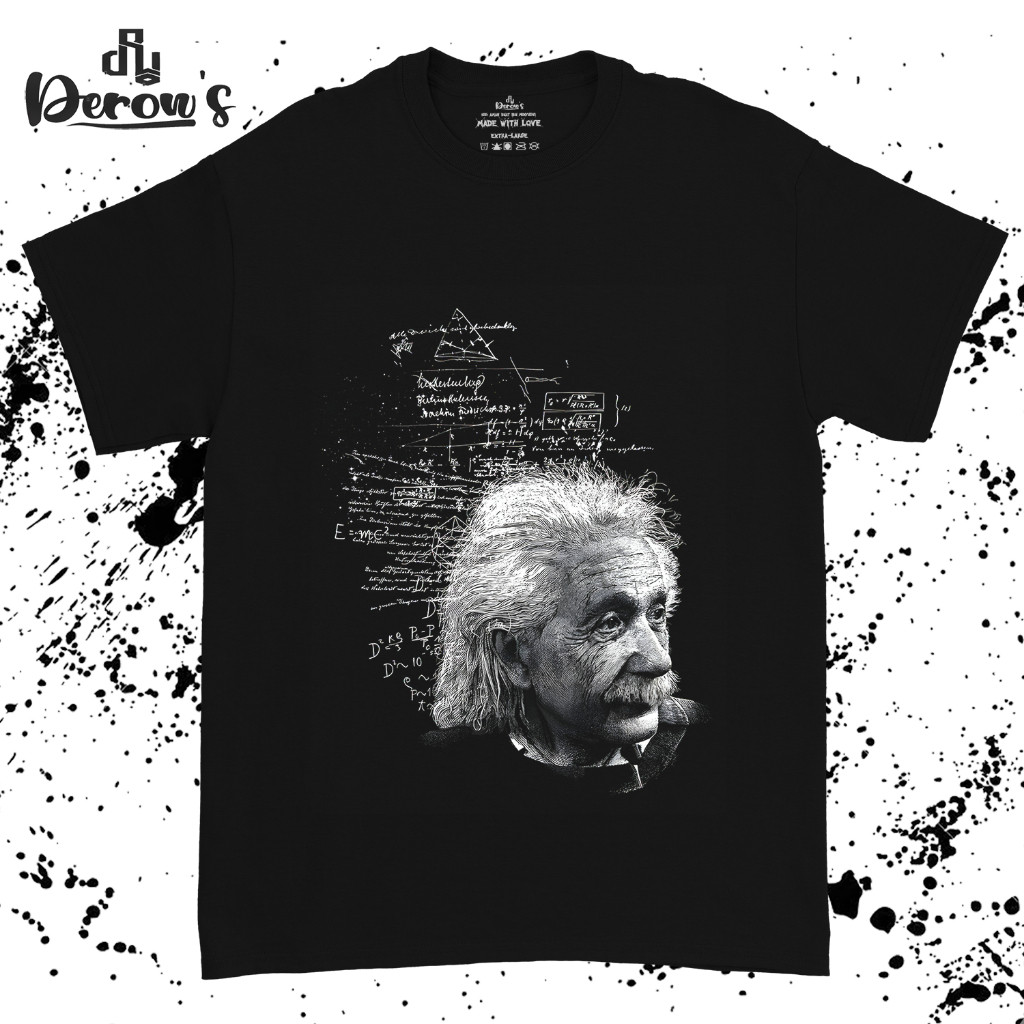 (COD) Kaos Albert Einstein Relativity | Baju Albert Einstein | Derows Warfield Unisex Tshirt