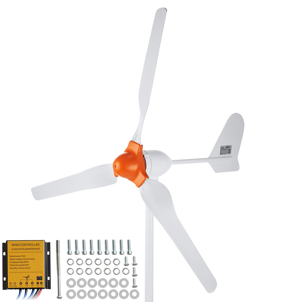 SucceBuy 500W/800W Wind Turbine Generator 12V Wind Turbine Kit Wind Power Generator with MPPT Contro