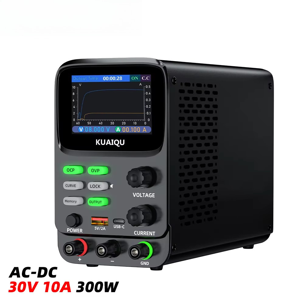 KUAIQU SPPS-K3010 RS232 Programmable 30V 10A 300W  DC Power Supply Memory OCP OVP Voltage Current Cu