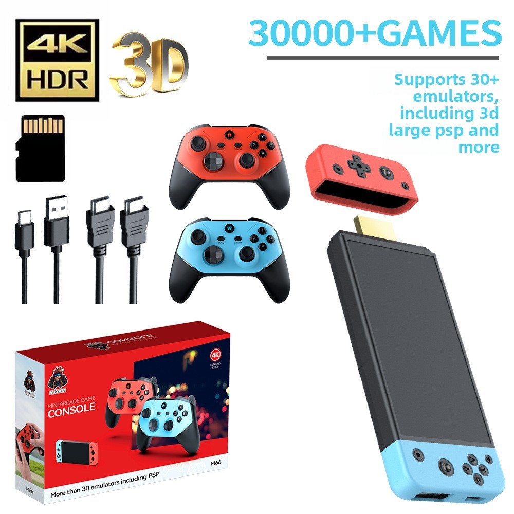 Retro Gaming Console  30,000+ Game Stick, 30 Emulators, 4K TV Game Stick, Plug & Play Game Console f