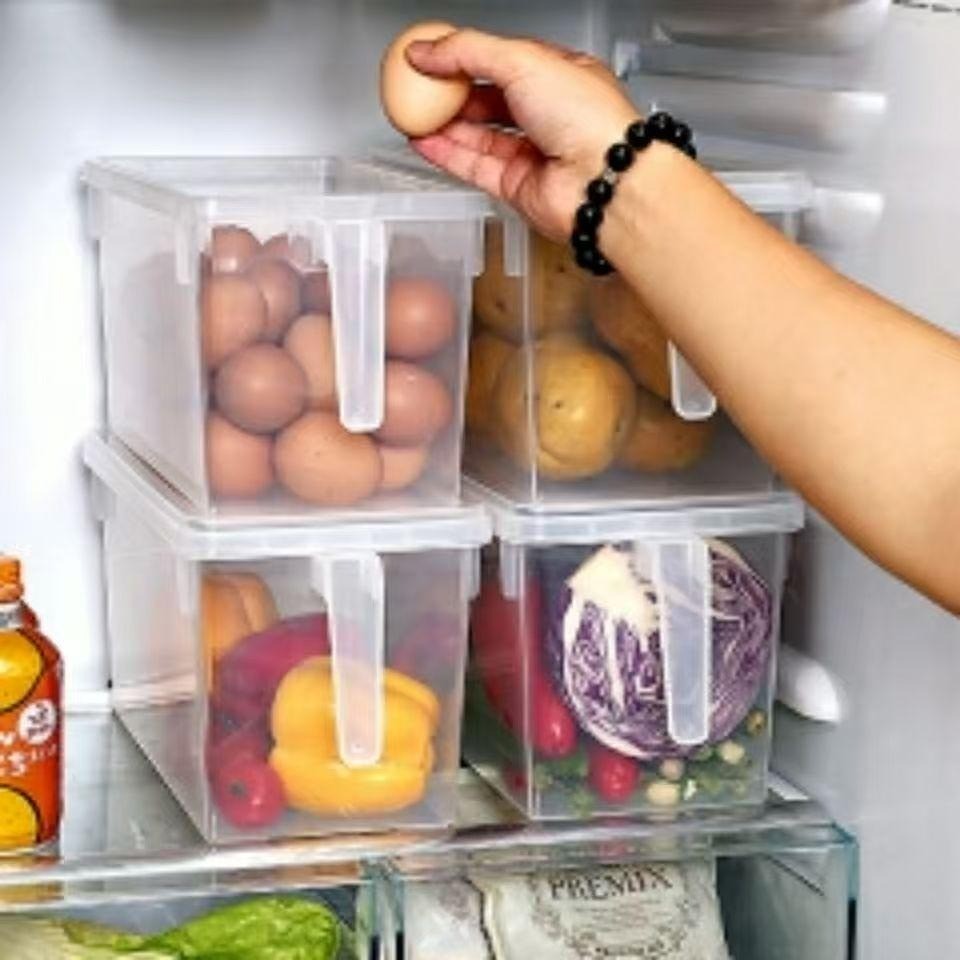 (COD)Kotak Penyimpanan Makanan Kulkas | Food Storage Box Plastik Ukuran Besar