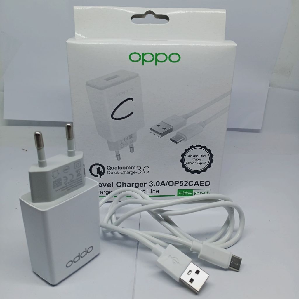 CHARGER CASAN OPPO A77 A77S A57 2022 TYPE C ORI