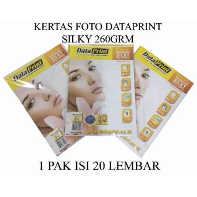 Paper Kertas Photo Data print Silky 260 Gram - Data print silky 260