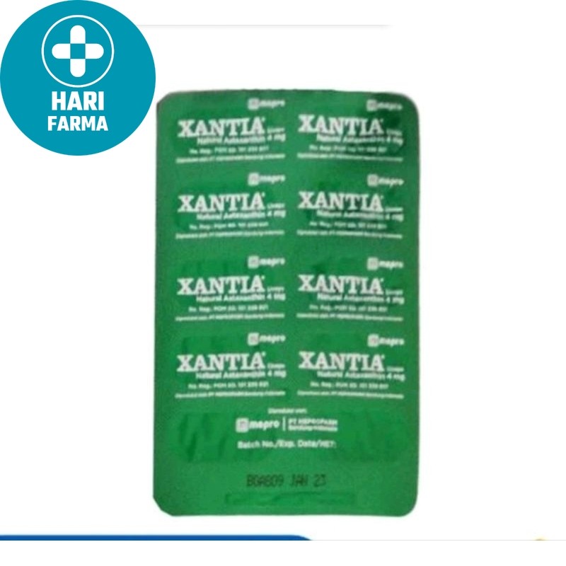 XANTIA ASTAXANTIN 4MG PERSTRIP@10 KAPSUL