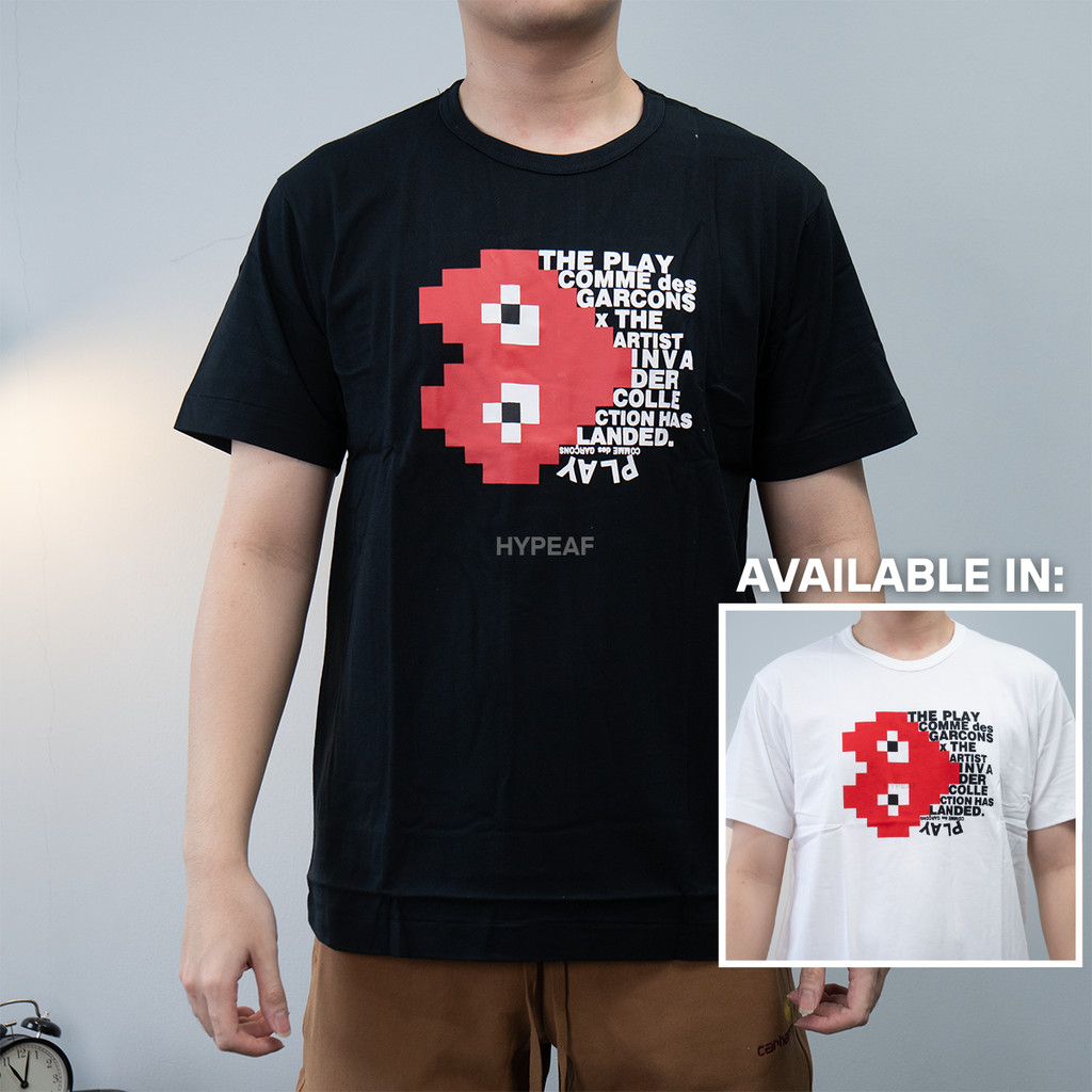 CDG Comme des Garcons PLAY Mosaic Love Letter Printed Tshirt Tee Baju Kaos Original