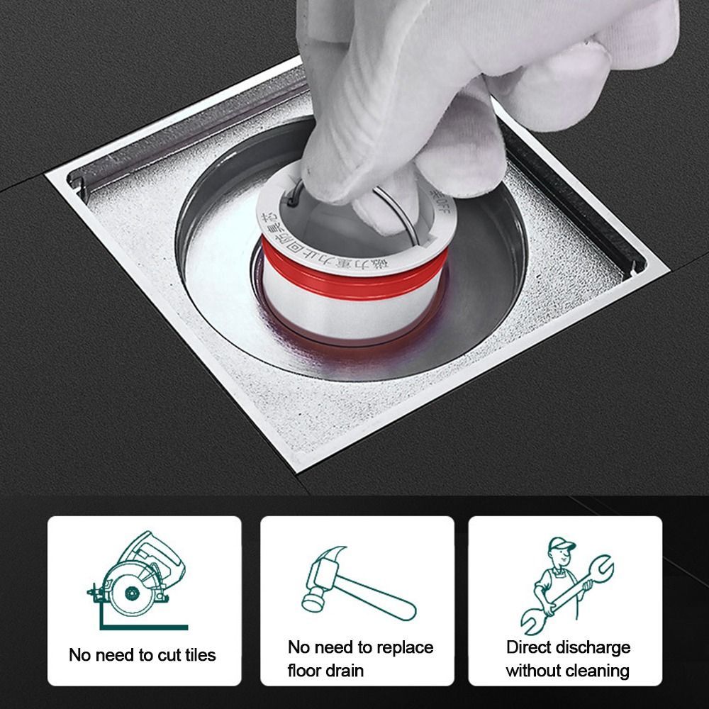 Kitchen Useful One Way Valve Shower Drainer ect Prevention Anti Odor Sewer Strainer Plug Drain Cover