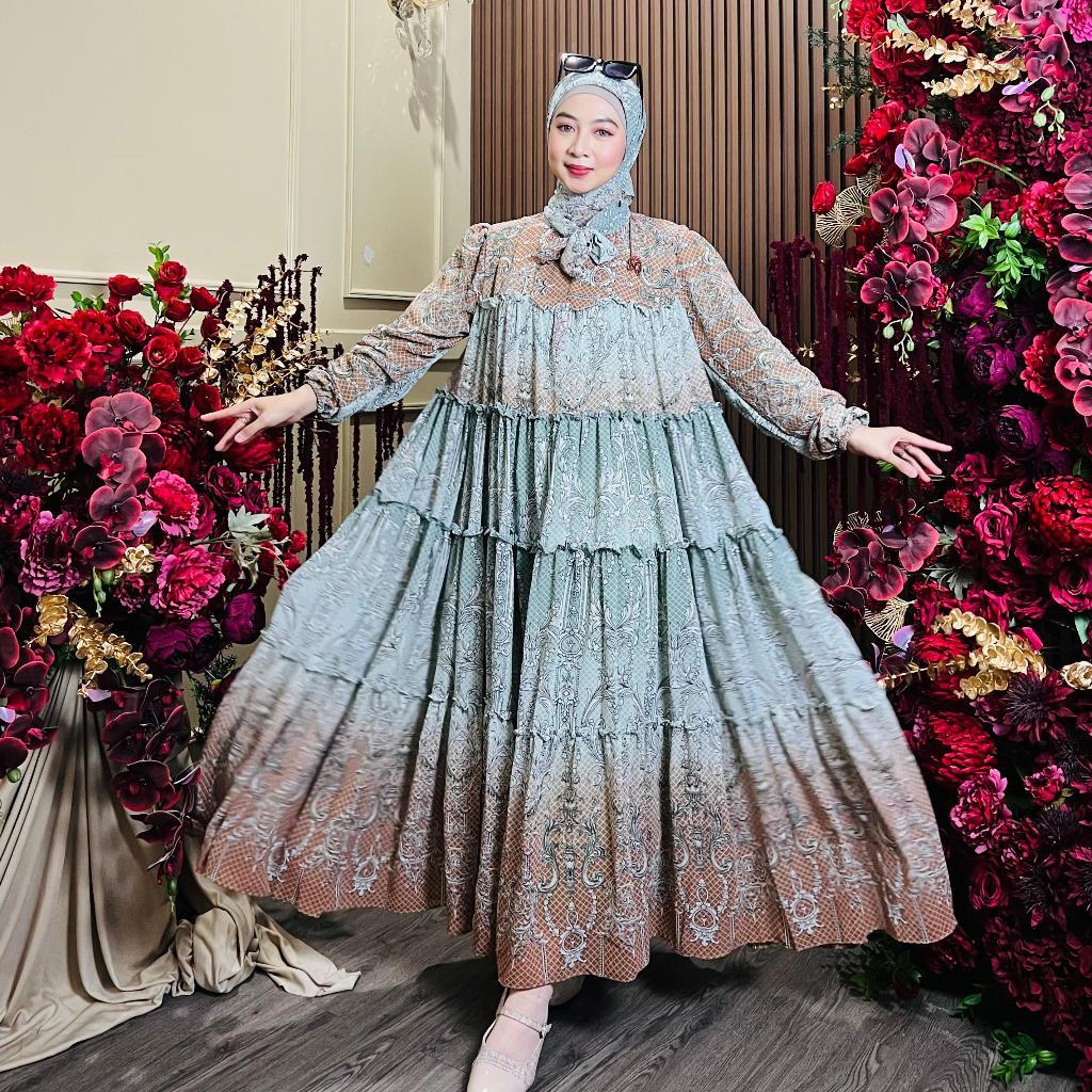 COMELLSHOP HAWARI - Set Hijab SABRINA Gamis Muslim Lebaran Hari Raya 2025