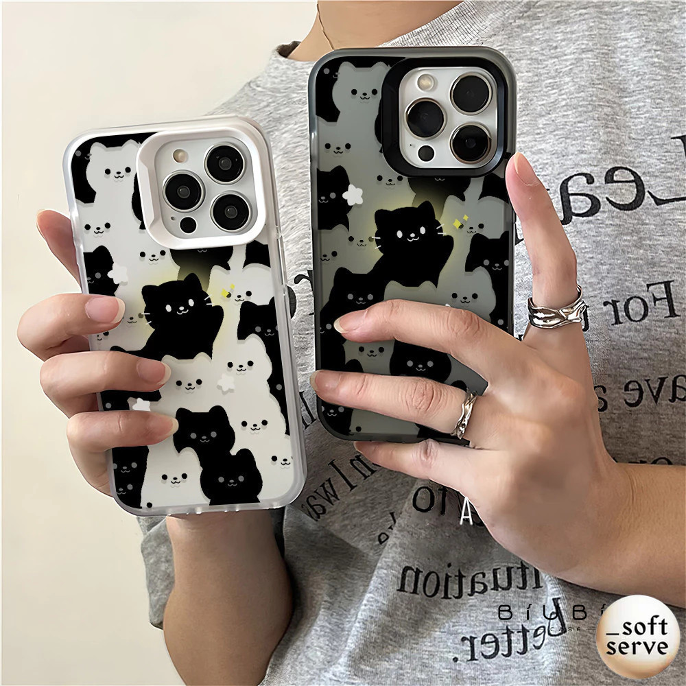 Casing ponsel Kucing Hitam yang Bercahaya cocok untuk iPhone X/Xs Xr Xs Max 11 11 PRO 11 PRO Max 12/