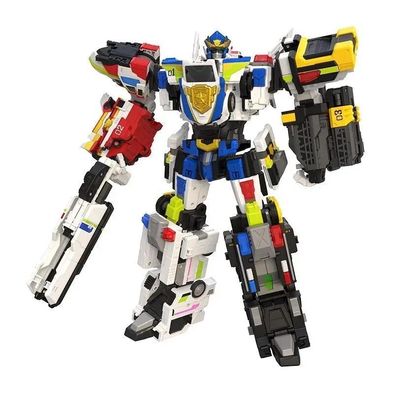 5 in 1 MiniForce 7 JUSTICE TITAN Transform Combined Robot Toys Large Mini Force Mea Deformation Figu