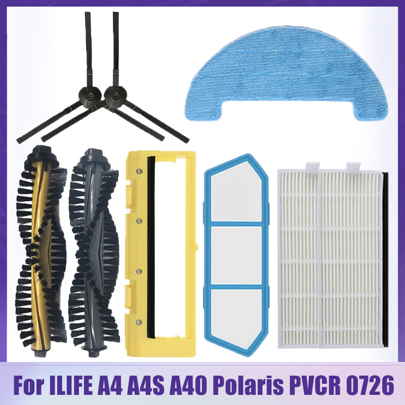 Main Side Brush Filter For uwi ILIFE A4 A4S A40 Polaris PVCR 0726 0826 0926 0726W Amibot Spirit ICE 