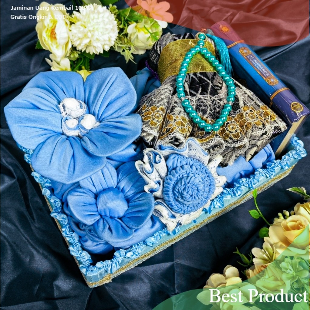 Hampers seperangkat alat sholat/ seperangkat alat sholat mahar/ seperangkat alat sholat seserahan/ s