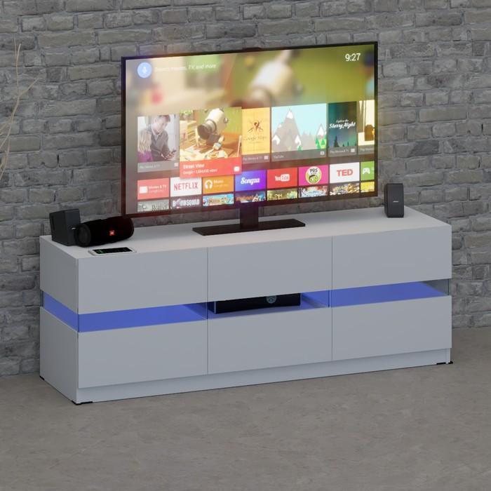 Buffet Rak TV Meja TV Kayu dengan Laci Rak TV Minimalis Kabinet - Solid White