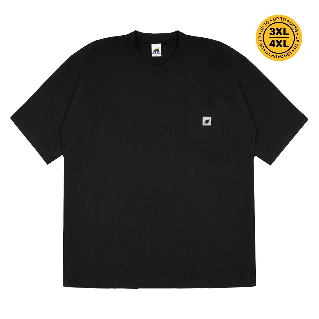 House of Smith Kaos Oversize Pria - Box Oversize Black #12 - Oversize T Shirt Kaos Pria