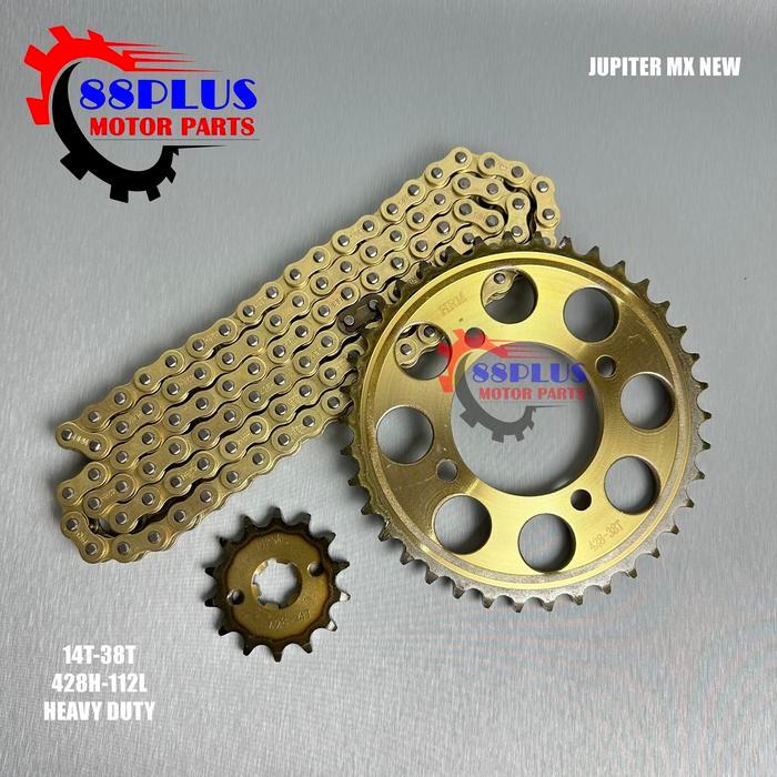 GEAR GIR SET PAKET JUPITER MX 135 NEW GOLD - Gold