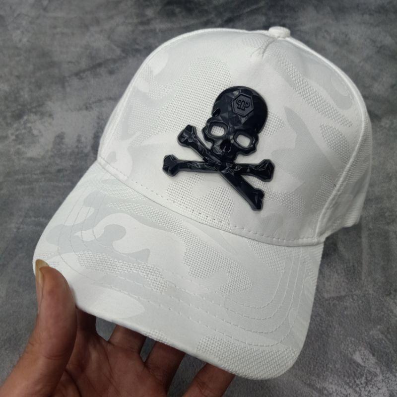 Topi Philipp Plein White CamoTopi Baseball premium Quality