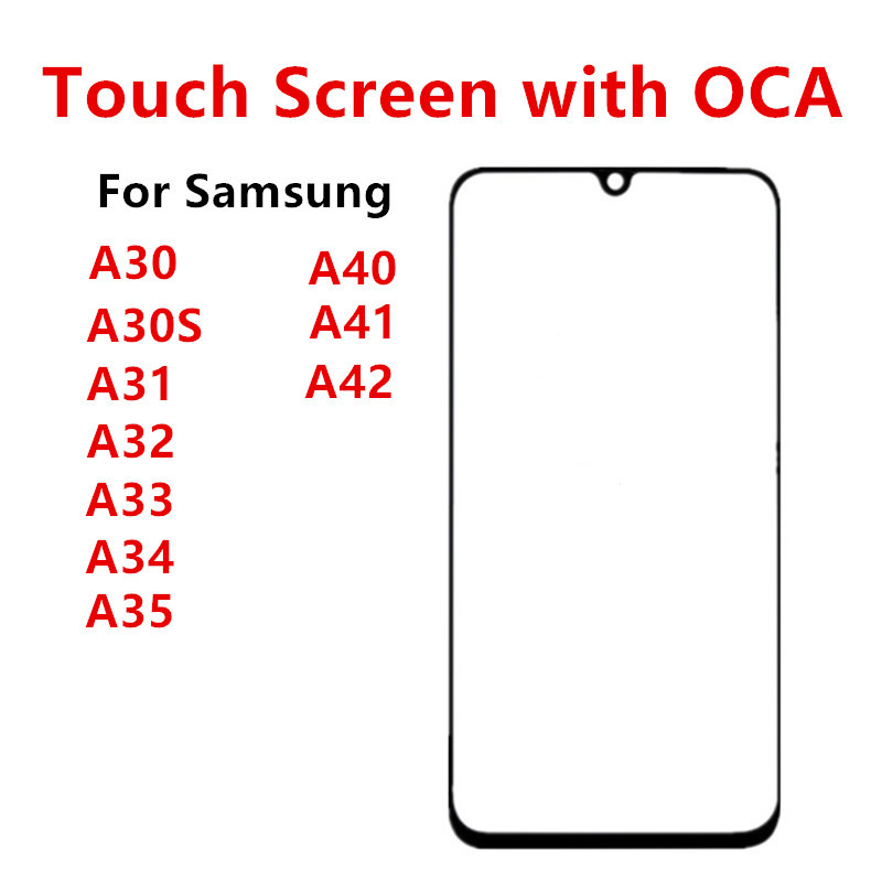 Tou Screen For Samsung Galaxy A30 A30S A31 A32 A33 A34 A35 A40 A41 A42 4G 5G Out Glass LCD Front Pan