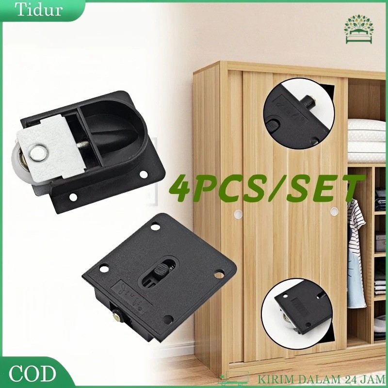 Roda Lemari Geser 4set Roda Pintu Lemari Geser Sliding Roda Lemari Sliding Roda Pintu Sliding Lemari