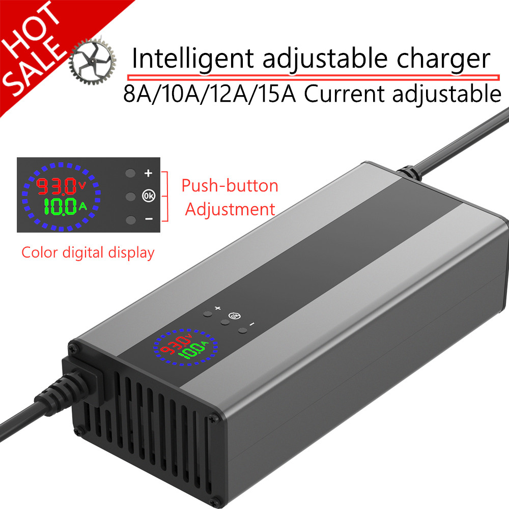 10A 20A Curren Adjust 48V 58.4V 72V 60V 67.2V 84V 54.6V Li-ion Lifepo4 Lithium Battery Charger 13S 1